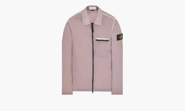 Stone Island Zip Shirt Jacket Pink 