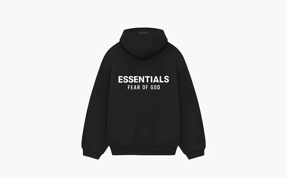 Fear of God Essentials SS25 Cargo Fleece Hoodie Black