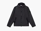 Stone Island Crinkle Reps NY Hooded Jacket Black