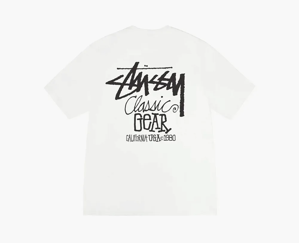 Stussy Classic Gear Pigment Dyed Tee Natural