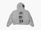 Enfants Riches Déprimés Assemblage Zip Hoodie Heather Grey