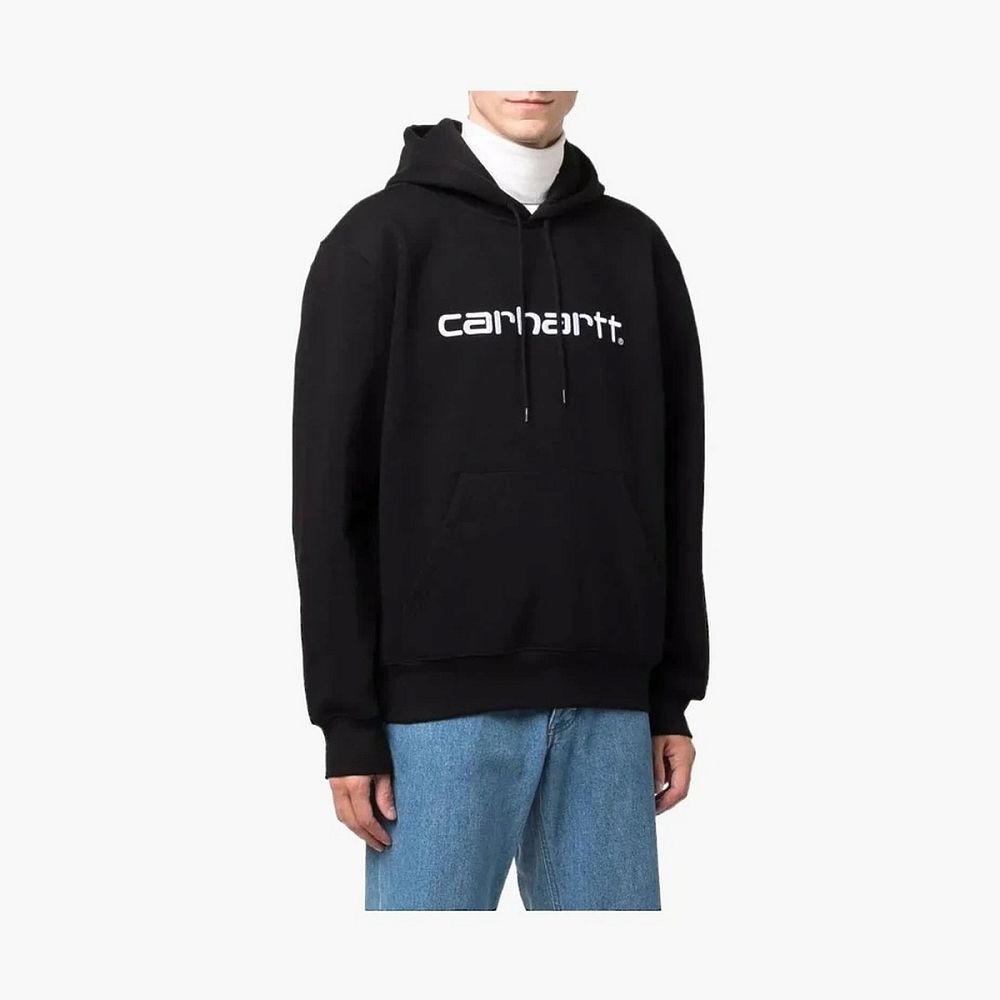 Carhartt WIP Script Logo Hooded Sweatshirt Black