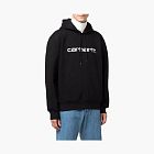 Carhartt WIP Script Logo Hooded Sweatshirt Black