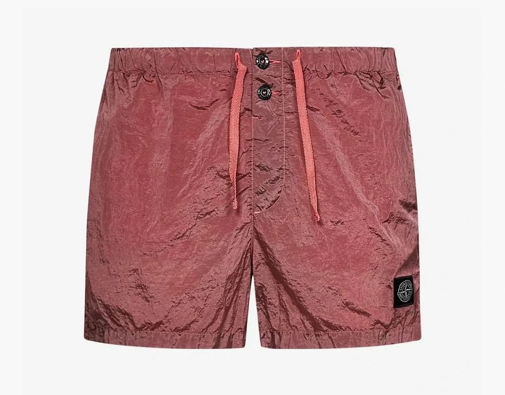 Stone Island Drawstring Metal Swimming Trunk Pink