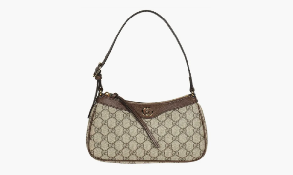 Gucci Ophidia Small Handbag Beige And Ebony Gg Supreme Canvas 