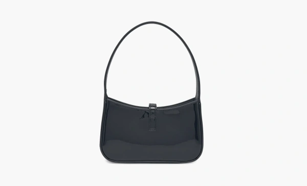 Saint Laurent Le 5 A 7 Mini Hobo in Patent Leather Black 