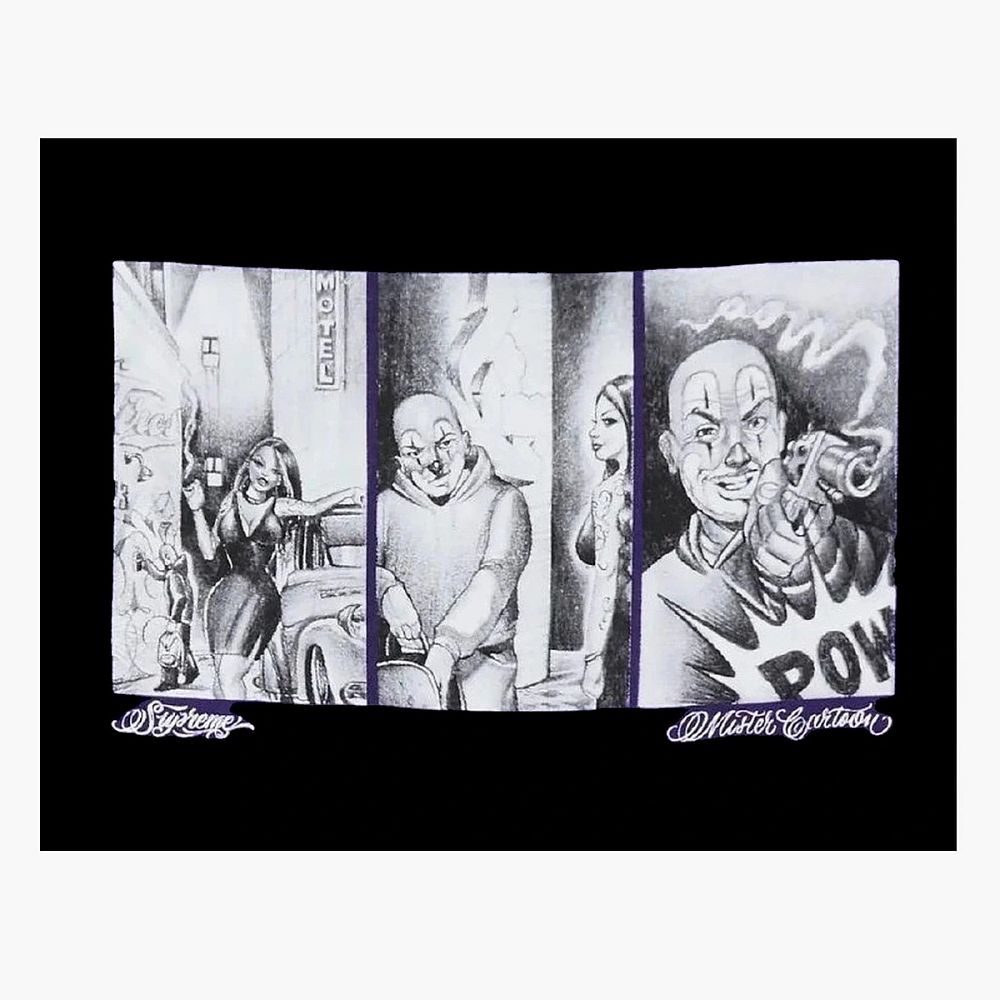 Supreme Mister Cartoon Pow Tee Purple