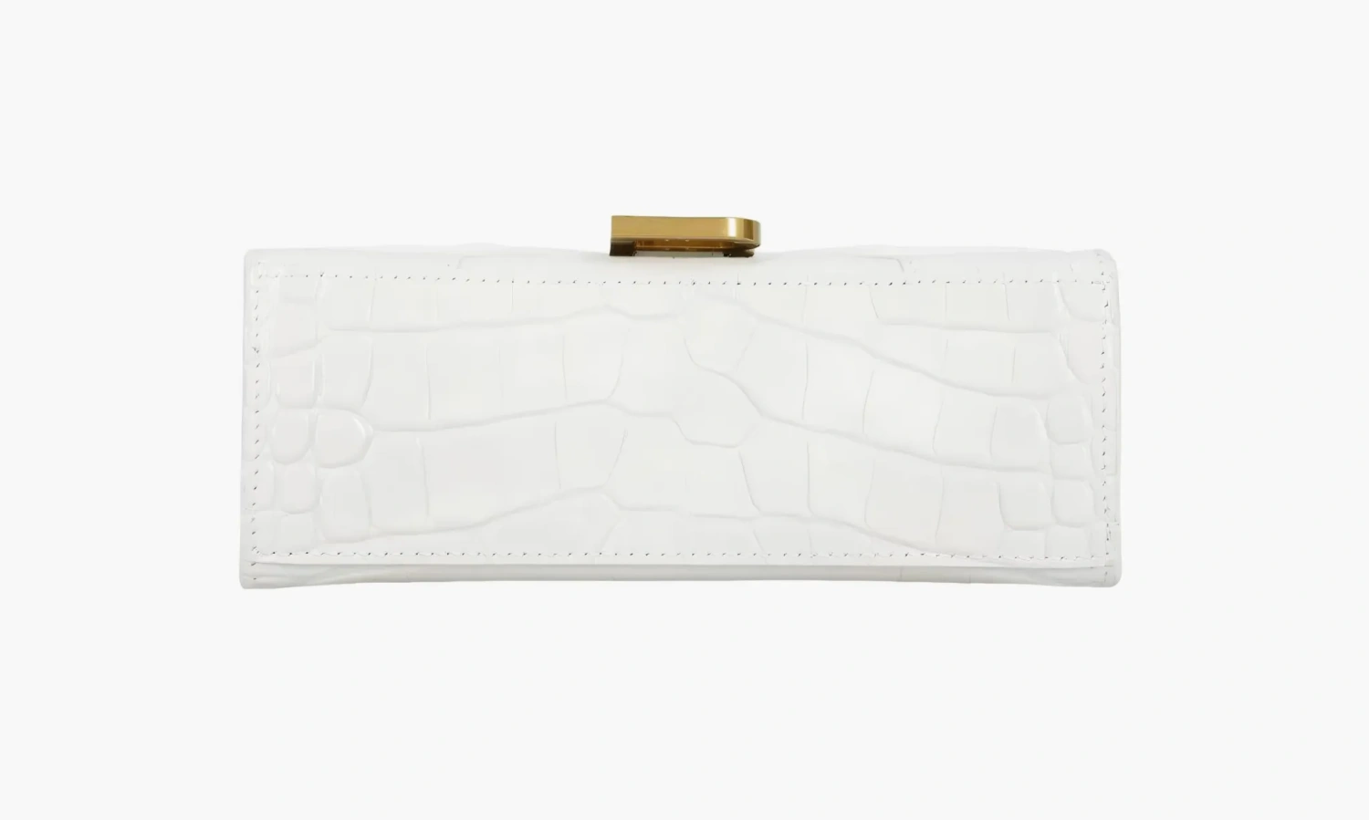 Balenciaga Hourglass Handdbag Embossed White 
