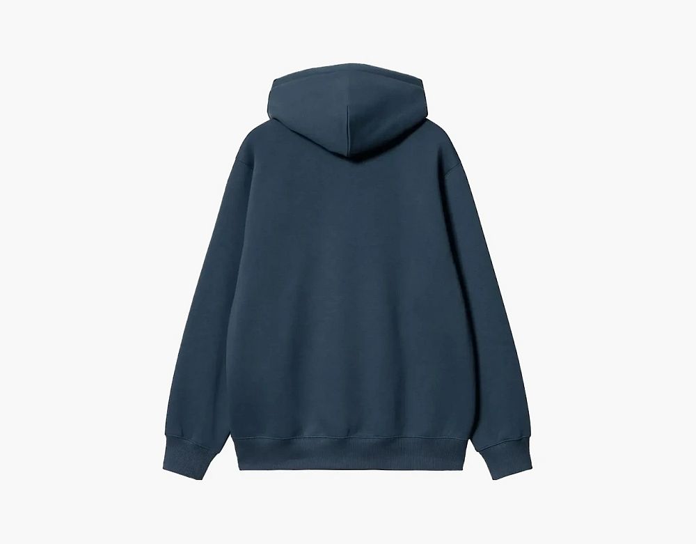 Carhartt WIP Script Logo Hoodie Blue