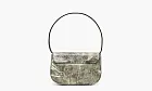 Diesel 1DR Shoulder Bag Crystal Leather Military Green