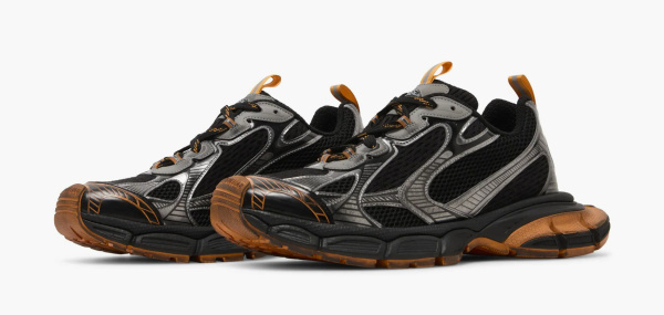 Balenciaga 3XL Sneaker Worn-Out - Black Orange 