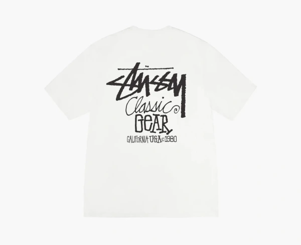 Stussy Classic Gear Pigment Dyed Tee Natural  Stussy Classic Gear Pigment Dyed Tee Natural