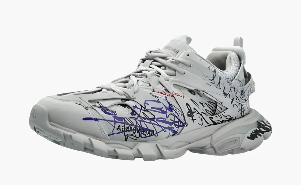 Balenciaga Track 1.0 Low Top Casual Shoes Gray