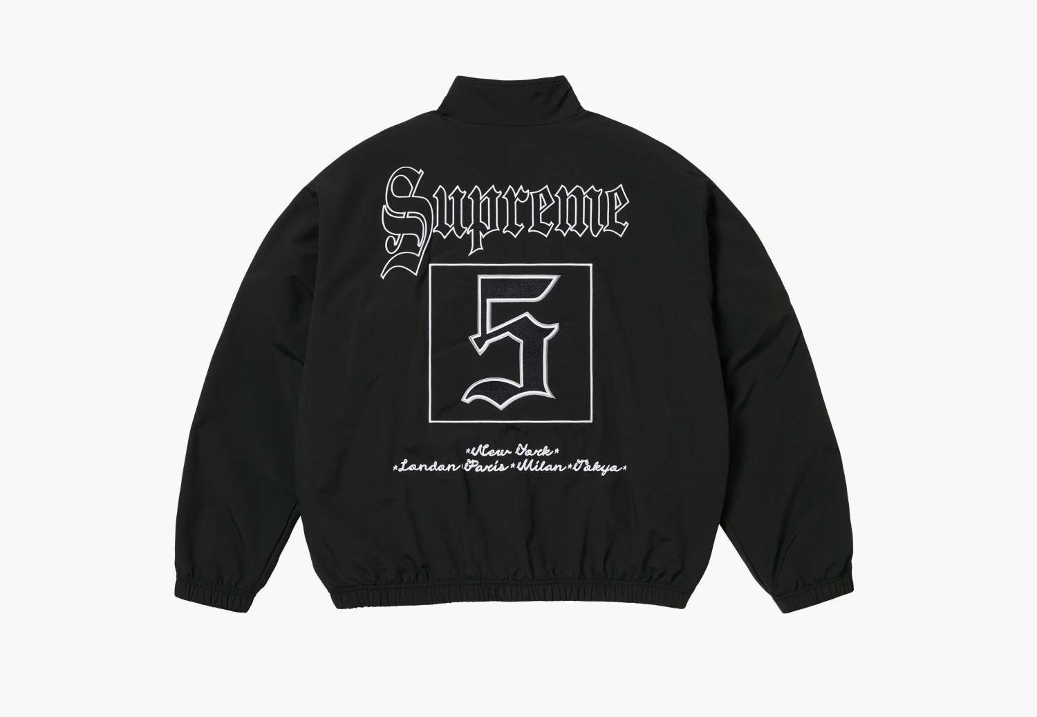 Supreme Old English Track Jacket  "Black" 