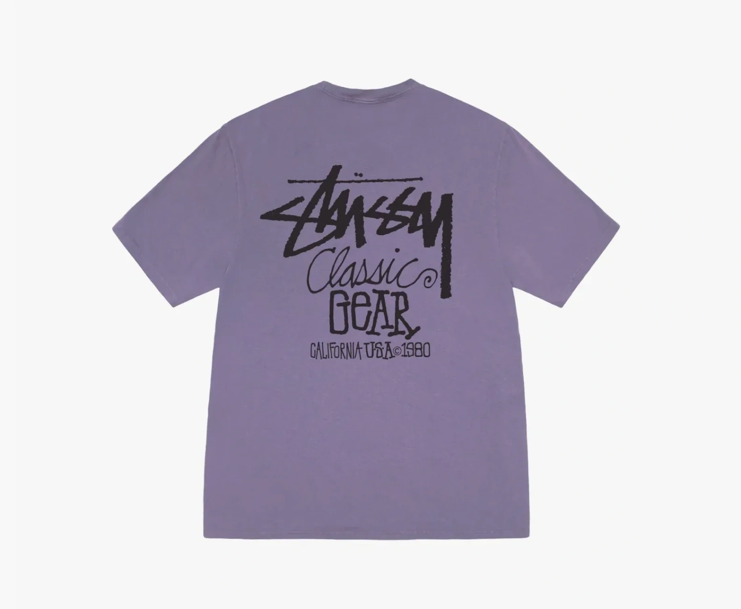 Stussy Classic Gear Pigment Dyed Tee Grape 