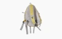 Nothomme Vintage Waterproof Commuter Cycling Sports Nylon Chest Bag Yellow 