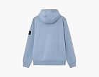 Stone Island Organic Cotton Fleece Hoodie Avio Blue