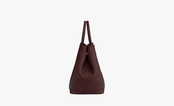 Hermes Garden Party Canvas With Leather Garden Bag Brown  Hermes Garden Party Canvas With Leather Garden Bag Brown
