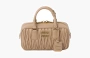 Miu Miu Materasse Nappa Bag With Embossing "Beige" 