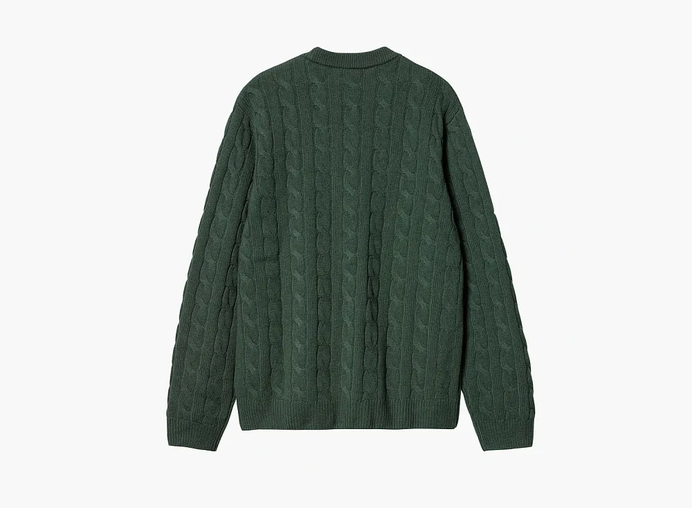 Carhartt WIP Signature Knit Crew Sweater Green