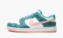 Nike Dunk Low Snakeskin Washed Teal Bleached Coral 