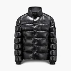 Moncler Stand Collar Down Jacket Glossy Black