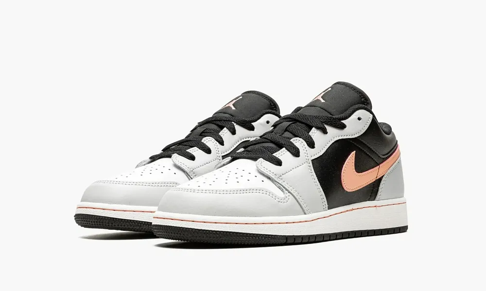 Air Jordan 1 Low GS Black Grey Pink