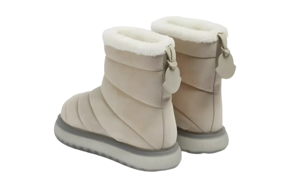 Moncler Slip-On Sheepskin Short Boot WMNS Brown Fashion 