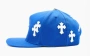 Chrome Hearts Cross Patch Baseball Hat Blue 