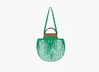 Longchamp Le Pliage Filet Top Handle Bag  Green