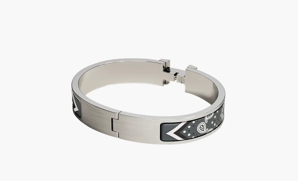 Hermès Clic HH Bandana bracelet Silver 