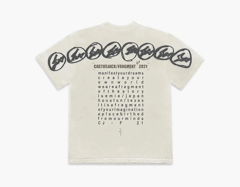 Travis Scott Cactus Jack Graffiti Print Tee White