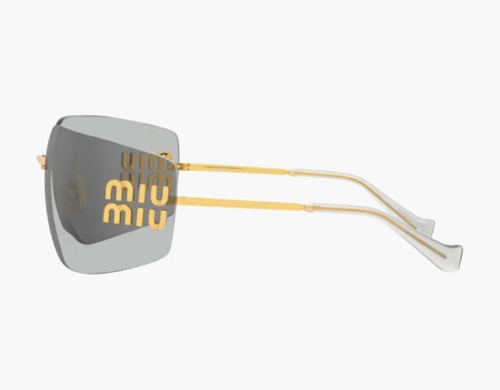 MU 54YS Sunglasses Gold Light Grey