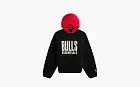 Fear of God Essentials x NBA Chicago Bulls Hoodie Black Red