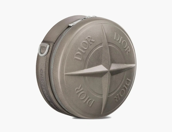 Dior x Stone Island Round Bag Grey 