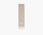 Acne Studios Logo Patch Wool Mohair Scarf Pink