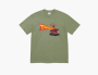 Supreme x Thrasher Back Tail Tee Light Olive 