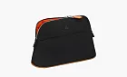 HERMES Bolide Canvas Bowling Bag Canvas Bag Storage Bag Black
