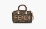 фото Fendi By The Way FF Jacqard Mini Canvas Tote Bag "Brown" (Fendi)-8BS067 ANX0 F1LMN