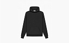 Fear of God Essentials SS21 Pull-Over Hoodie Stretch Limo Logo Black
