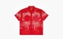 Supreme Last Supper Lace Short-Sleeve Shirt Red 