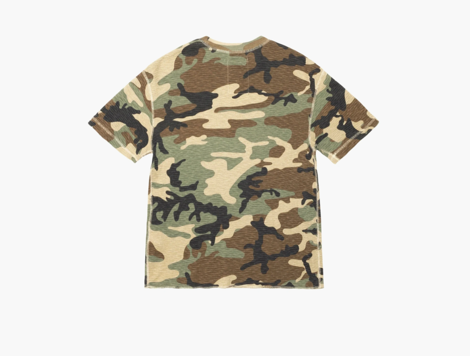 Stussy Pigment Dyed Short-Sleeve Thermal  "Camo" 