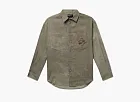 Enfants Riches Déprimés Artist Embroidered Woven Shirt Green