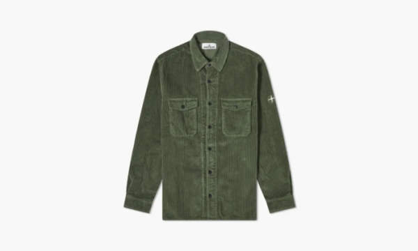 Stone Island Corduroy 2 Pocket Overshirt Sage Green 