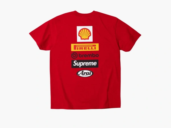 Supreme x Ducati Logo Tee Red 