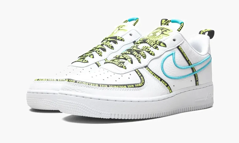 Air Force 1 Low Worldwide White Blue Fury Volt