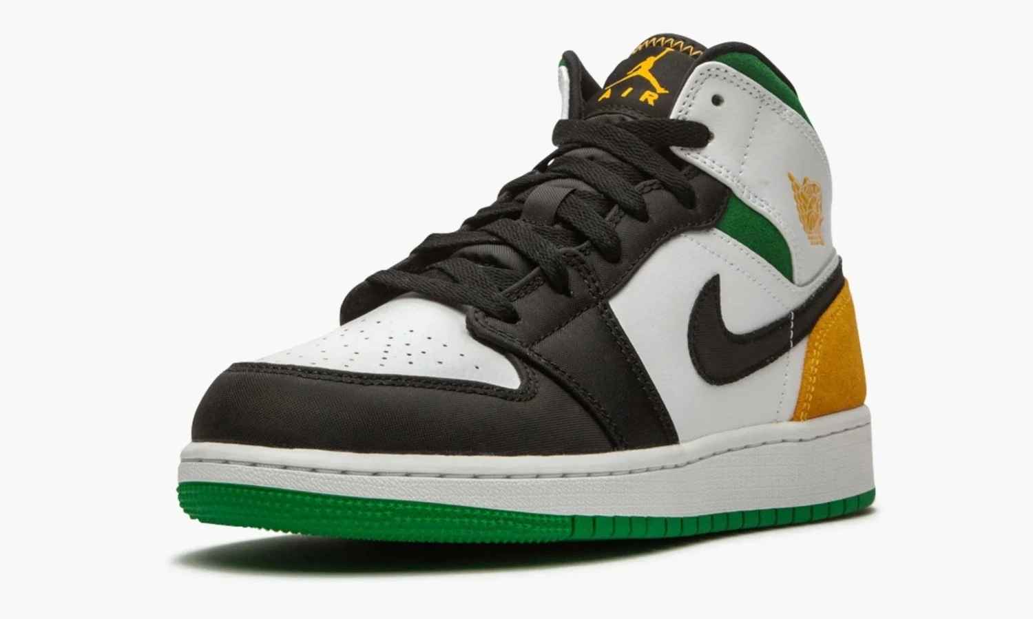 Air Jordan 1 Mid SE GS Laser Orange / Lucky Green 