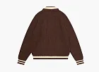 UNDEFEATED Knit Varsity Jacket Brown