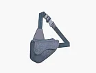 Dior x Stone Island Saddle Bag Blue
