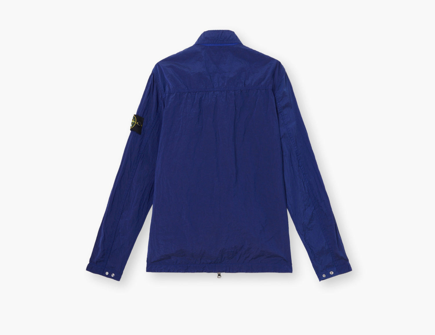Stone Island Nylon Metal In Econyl Overshirt with Pocket and Two-Way Zip "Bright Blue" 